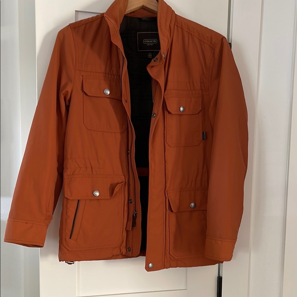 Coach Men's Orange Jacket